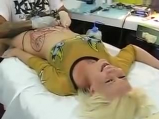 orgasm in the tattoo parlor