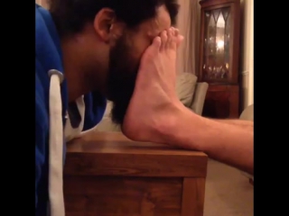 swarthy bearded man at the feet of the master [gallery feet 18 ]